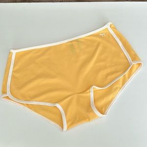 Pink Victoria’s Secret cotton boyshort panty banana yellow